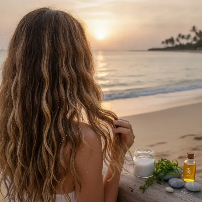 Les effets de l'eau de mer sur les cheveux : guide Teska+ pour une chevelure saine